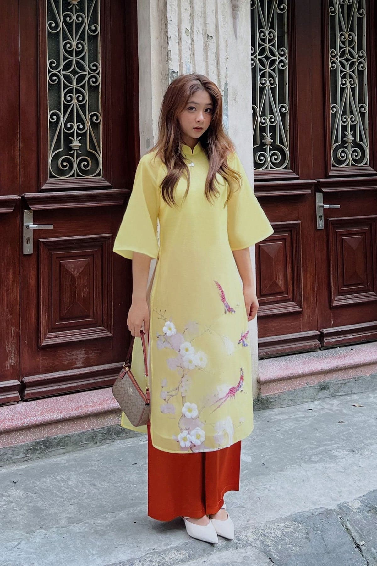 Áo dài cách tân Thiên Đường - S61A23Q013 ( không kèm quần )